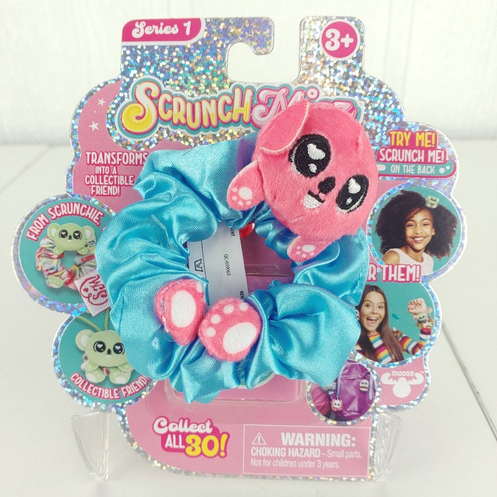 Scrunchmiez Series 1 Quigley Scrunchie to Collectible Friend Moose Toys New